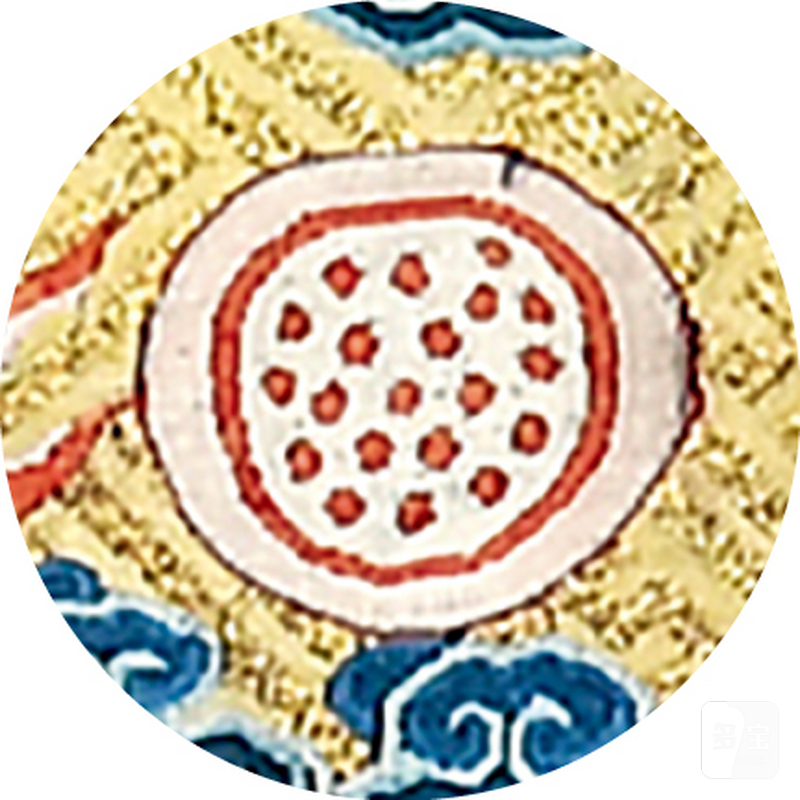 清道光 御用明黄地缂丝章纹金龙纹饰片一组四片 - 图6
